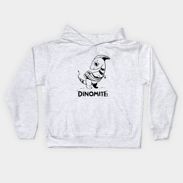 Dinomite Kids Hoodie by Badgerbox